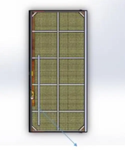 Pivot Steel Doors Nord 9 Pivot Kapı Kanat Detayı